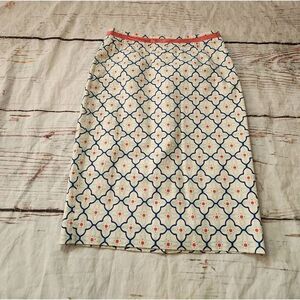 Boden Geometric Modern Pencil Skirt Size 4